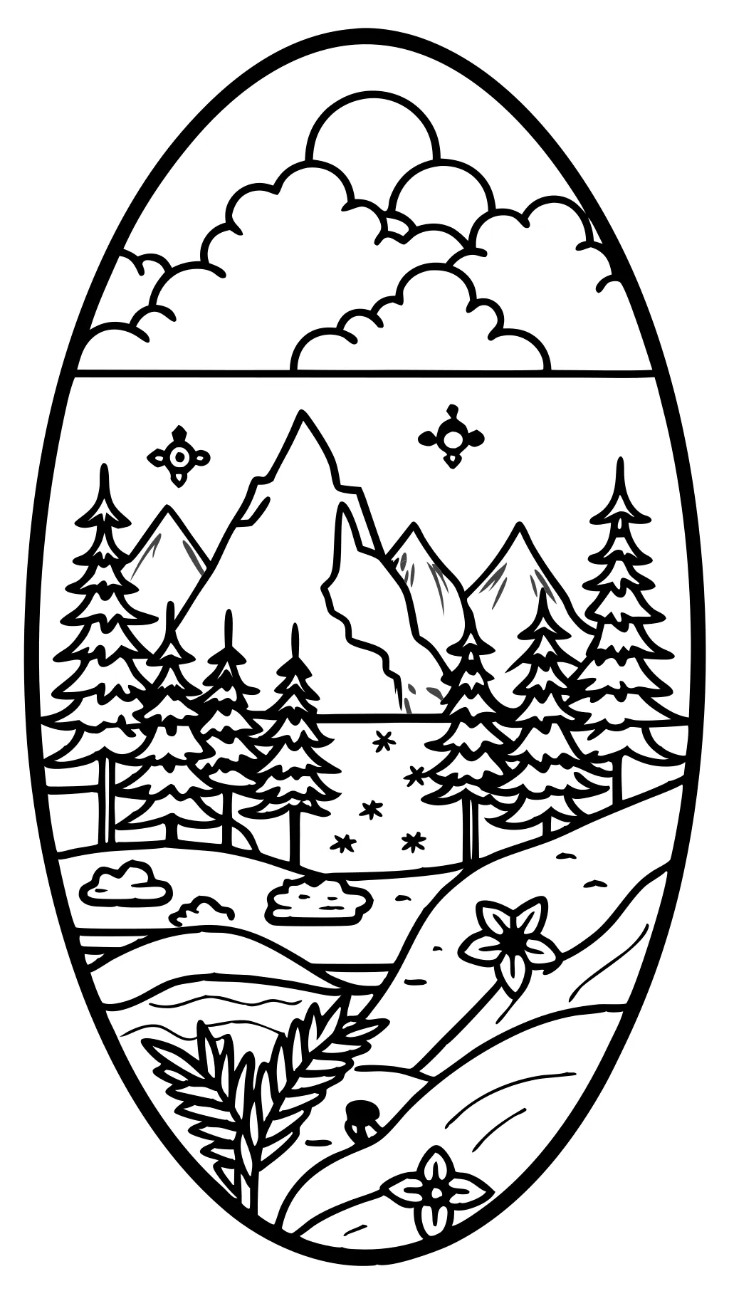 coloring pages outdoors